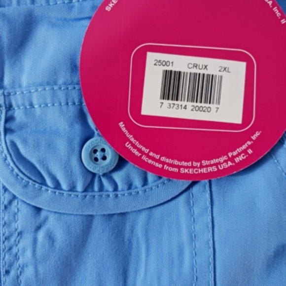 Skechers Womens Multi pockets Drawstring Medical Scrub Pants 2XL CRUX / … - Picture 5 of 8